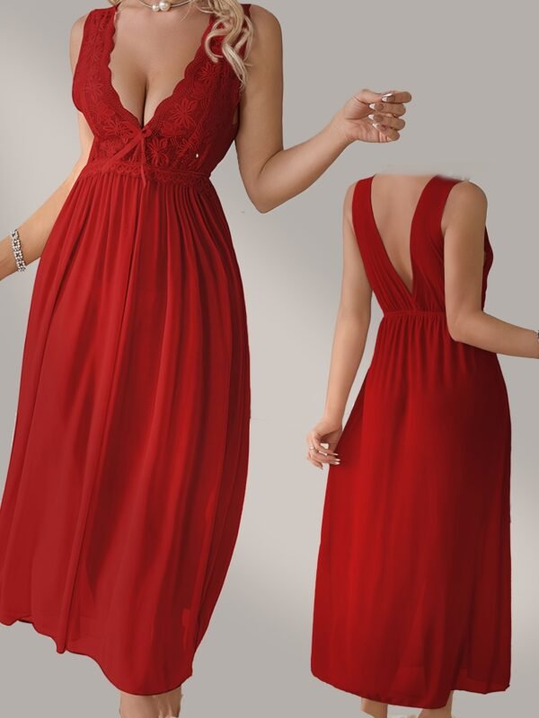 Sexy Nightdress, Lace Trim - Romantic Sexy Nightdress - Gauze Bow Lace Trim, A Variety Of Colors, Unique Yourself - Image 5