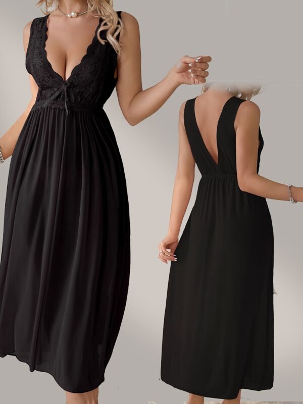 Sexy Nightdress, Lace Trim - Romantic Sexy Nightdress - Gauze Bow Lace Trim, A Variety Of Colors, Unique Yourself - Image 9